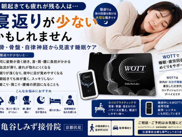 朝起きても疲れが残る人は「寝返り」が少ない？